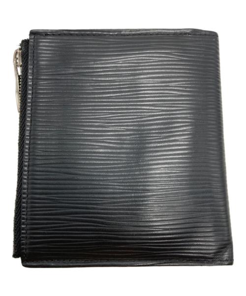 LOUIS VUITTON（ルイ ヴィトン）LOUIS VUITTON (ルイ ヴィトン) 2つ折り財布 ブラックの古着・服飾アイテム