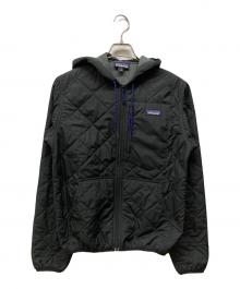 Patagonia（パタゴニア）の古着「ダイアモンドキルトボマー フーディー」｜ブラック