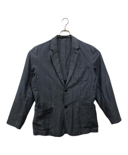 dunhill london（ダンヒル・ロンドン）dunhill LONDON (ダンヒル・ロンドン) テーラードジャケット ブルー サイズ:SIZE Mの古着・服飾アイテム