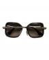 PRADA (プラダ) スクエアフレームサングラス ブラック サイズ:54□22：18000円