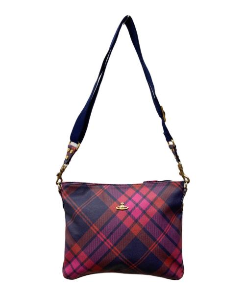 Vivienne Westwood（ヴィヴィアンウエストウッド）Vivienne Westwood (ヴィヴィアンウエストウッド) PVCショルダーバッグ パープルの古着・服飾アイテム
