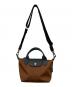 中古・古着 LONGCHAMP (ロンシャン) ル プリアージュ エナジー XS トップハンドルバッグ ブラウン：35000円