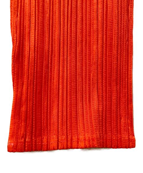 PLEATS PLEASE（プリーツプリーズ）PLEATS PLEASE (プリーツプリーズ) ハイネックプリ―ツカットソー オレンジ サイズ:Fの古着・服飾アイテム