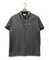 LACOSTE（ラコステ）の古着「モノグラムジャカードポロシャツ」｜ブラック