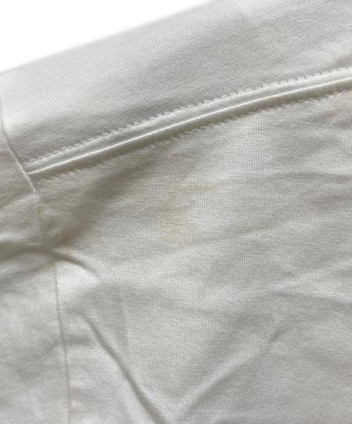 BURBERRY LONDON（バーバリーロンドン）BURBERRY LONDON (バーバリーロンドン) ネックトリム ノバチェック ロゴTシャツ ホワイト サイズ:Sの古着・服飾アイテム