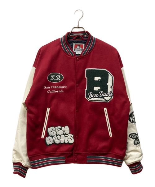 BEN DAVIS（ベンデイビス）BEN DAVIS (ベンデイビス) BD STADIUM JACKET レッド サイズ:Mの古着・服飾アイテム