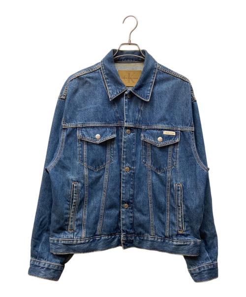 Calvin Klein Jeans（カルバンクラインジーンズ）Calvin Klein Jeans (カルバンクラインジーンズ) 90s パシフィコトラッカー デニムジャケット インディゴ サイズ:Mの古着・服飾アイテム