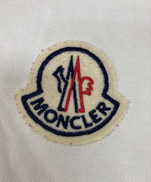 MONCLER（モンクレール）MONCLER (モンクレール) ポロシャツ ホワイト サイズ:Lの古着・服飾アイテム