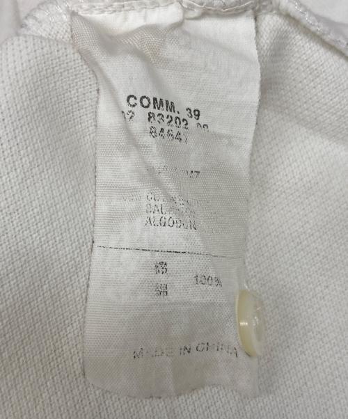 MONCLER（モンクレール）MONCLER (モンクレール) ポロシャツ ホワイト サイズ:Lの古着・服飾アイテム