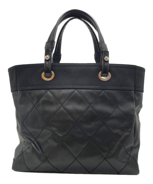 CHANEL（シャネル）CHANEL (シャネル) パリビアリッツ トートMM ブラックの古着・服飾アイテム