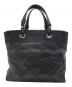 CHANEL (シャネル) パリビアリッツ トートMM ブラック：180000円