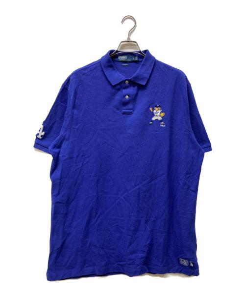 POLO RALPH LAUREN（ポロ・ラルフローレン）POLO RALPH LAUREN (ポロ・ラルフローレン) MLB (エムエルビー) ポロシャツ ブルー サイズ:XLの古着・服飾アイテム