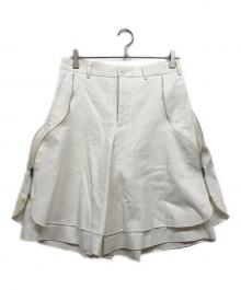 COMME des GARCONS HOMME PLUS（コムデギャルソンオムプリュス）の古着「サイドジップデザインハーフパンツ」｜ホワイト