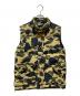 A BATHING APE（アベイシングエイプ）の古着「カモ柄中綿ベスト」｜グリーン
