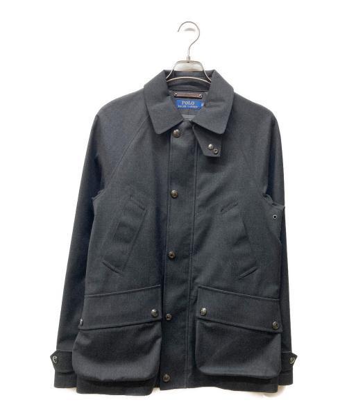 POLO RALPH LAUREN（ポロ・ラルフローレン）POLO RALPH LAUREN (ポロ・ラルフローレン) ゴム引きミドルコート グレー サイズ:xsの古着・服飾アイテム
