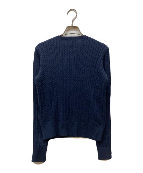 POLO RALPH LAUREN（ポロ・ラルフローレン）POLO RALPH LAUREN (ポロ・ラルフローレン) リブニットカーディガン ネイビー サイズ:XLの古着・服飾アイテム