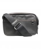 COACHコーチ）の古着「レザー グラハム クロスボディショルダーバッグ」｜ブラック