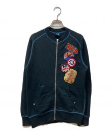 Hysteric Glamour（ヒステリックグラマー）の古着「ジップアップスウェット」｜ネイビー