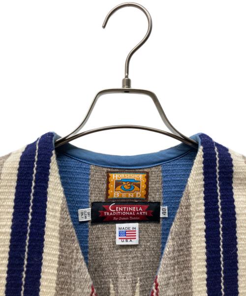 CENTINELA（センチネラ）CENTINELA (センチネラ) チマヨベスト ブルー サイズ:40の古着・服飾アイテム
