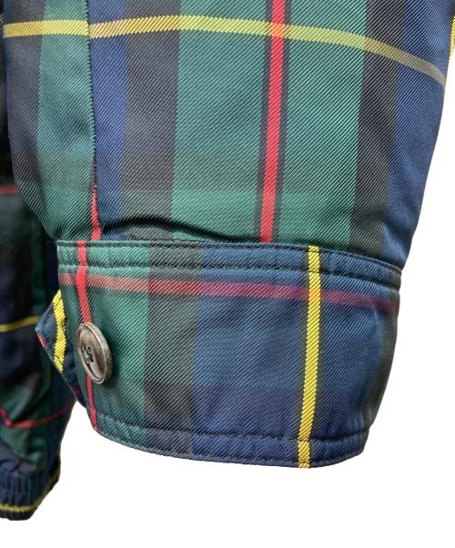 POLO RALPH LAUREN（ポロ・ラルフローレン）POLO RALPH LAUREN (ポロ・ラルフローレン) スイングトップ型ダウンジャケット ネイビー×グリーン サイズ:XLの古着・服飾アイテム