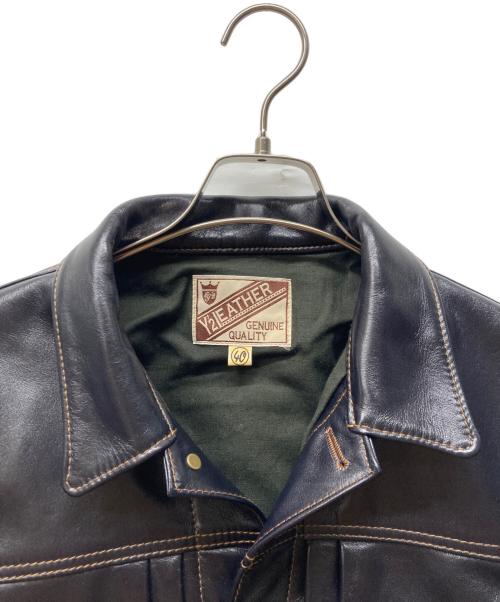 Y’2 LEATHER（ワイツーレザー）Y’2 LEATHER (ワイツーレザー) 2ndタイプレザートラッカージャケット ブラック サイズ:40の古着・服飾アイテム