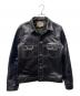 Y’2 LEATHER（ワイツーレザー）の古着「2ndタイプレザートラッカージャケット」｜ブラック