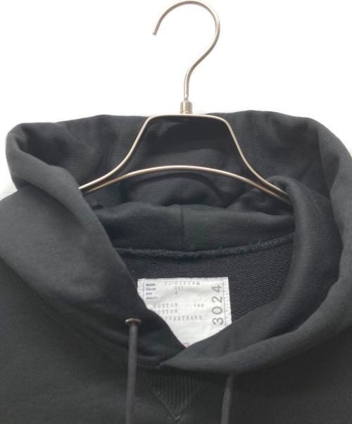 sacai（サカイ）sacai (サカイ) S LOGO SPLIT SEAM HOODY ブラック サイズ:4の古着・服飾アイテム