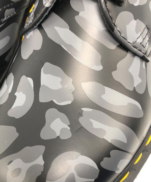 Dr.Martens（ドクターマーチン）Dr.Martens (ドクターマーチン) 3ホール Airwair DISTORTED LEOPARD SMOOTH ブラック サイズ:UK3の古着・服飾アイテム