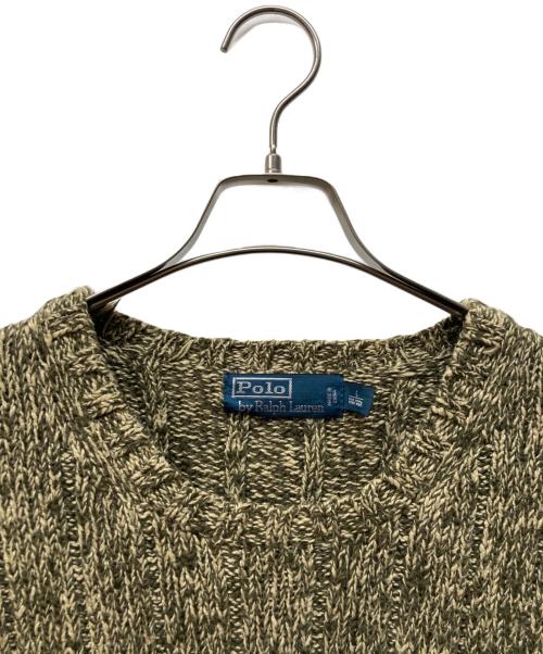 POLO RALPH LAUREN（ポロ・ラルフローレン）POLO RALPH LAUREN (ポロ・ラルフローレン) コットンニット イエロー サイズ:Lの古着・服飾アイテム