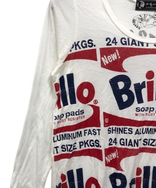 Hysteric Glamour（ヒステリックグラマー）Hysteric Glamour (ヒステリックグラマー) 長袖カットソー ホワイト サイズ:FREEの古着・服飾アイテム