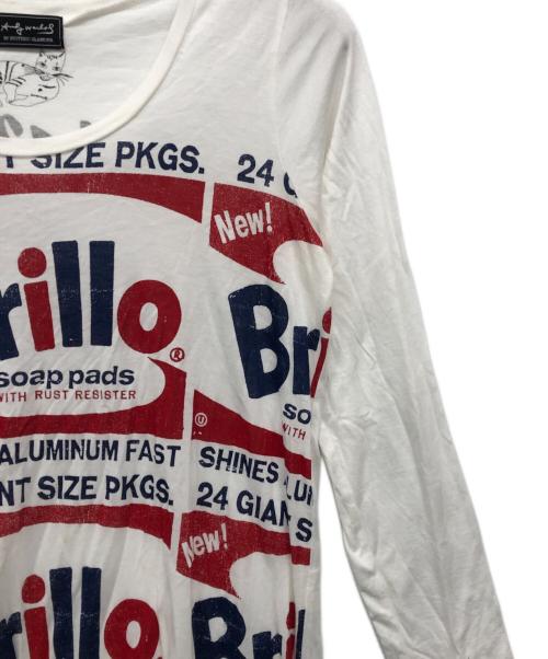Hysteric Glamour（ヒステリックグラマー）Hysteric Glamour (ヒステリックグラマー) 長袖カットソー ホワイト サイズ:FREEの古着・服飾アイテム