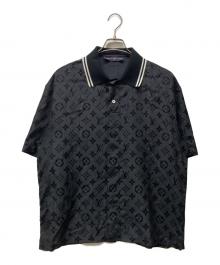 LOUIS VUITTON（ルイ ヴィトン）の古着「シルク混半袖シャツ」｜ブラック