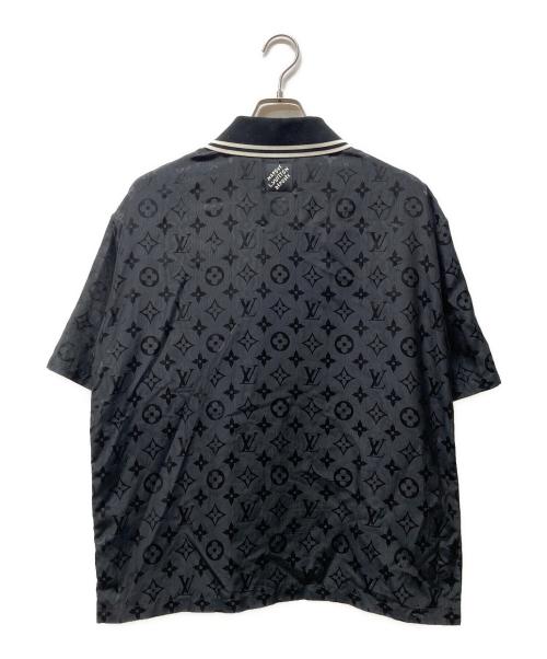 LOUIS VUITTON（ルイ ヴィトン）LOUIS VUITTON (ルイ ヴィトン) シルク混半袖シャツ ブラック サイズ:Lの古着・服飾アイテム