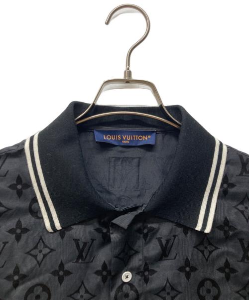 LOUIS VUITTON（ルイ ヴィトン）LOUIS VUITTON (ルイ ヴィトン) シルク混半袖シャツ ブラック サイズ:Lの古着・服飾アイテム