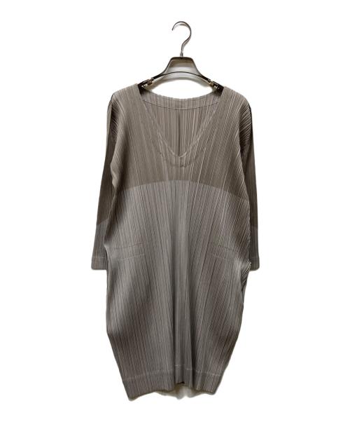 PLEATS PLEASE（プリーツプリーズ）PLEATS PLEASE (プリーツプリーズ) ワンピース グレー サイズ:３の古着・服飾アイテム