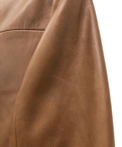 Max Mara WEEK END LINE（マックスマーラ ウイークエンドライン）Max Mara WEEK END LINE (マックスマーラ ウイークエンドライン) レザーコート ブラウン サイズ:42の古着・服飾アイテム