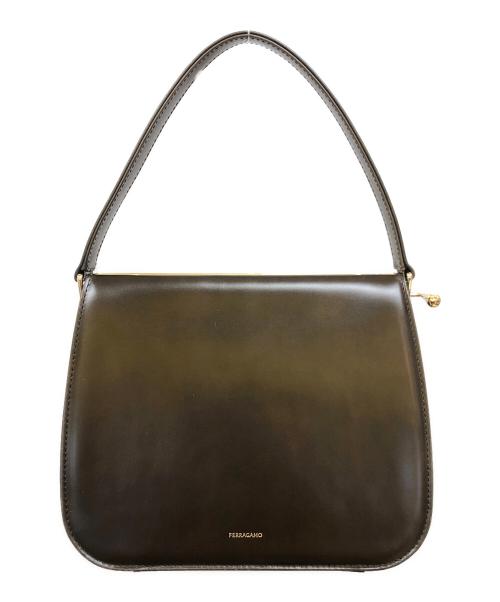 Salvatore Ferragamo（サルヴァトーレ フェラガモ）Salvatore Ferragamo (サルヴァトーレ フェラガモ) ハンドバッグ ブラウンの古着・服飾アイテム