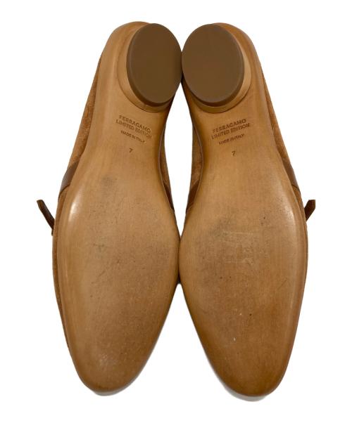 Ferragamo（フェラガモ）Ferragamo (フェラガモ) Audrey（1954） ブラウン サイズ:７の古着・服飾アイテム