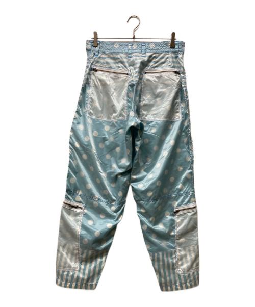 ISSEY MIYAKE（イッセイミヤケ）ISSEY MIYAKE (イッセイミヤケ) 水玉パラシュートパンツ ブルー サイズ:2の古着・服飾アイテム
