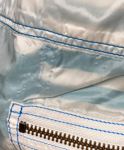 ISSEY MIYAKE（イッセイミヤケ）ISSEY MIYAKE (イッセイミヤケ) 水玉パラシュートパンツ ブルー サイズ:2の古着・服飾アイテム