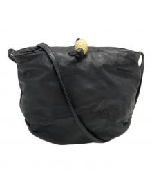 LOEWE（ロエベ）の古着「巾着ショルダーバッグ」｜ブラック