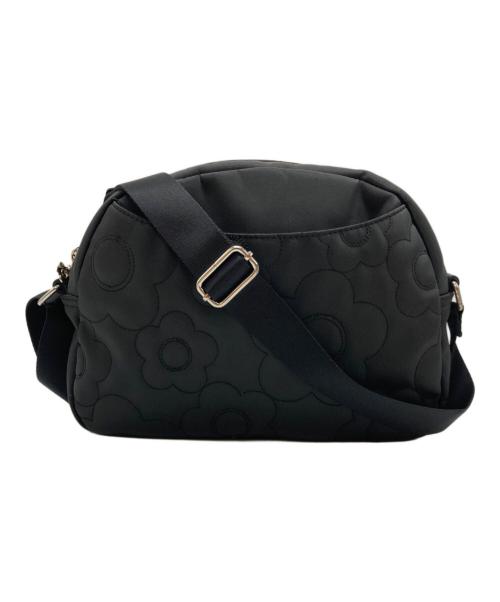 MARY QUANT（マリークヮント）MARY QUANT (マリークヮント) デイジーランダムキルト ショルダーバッグ ブラックの古着・服飾アイテム