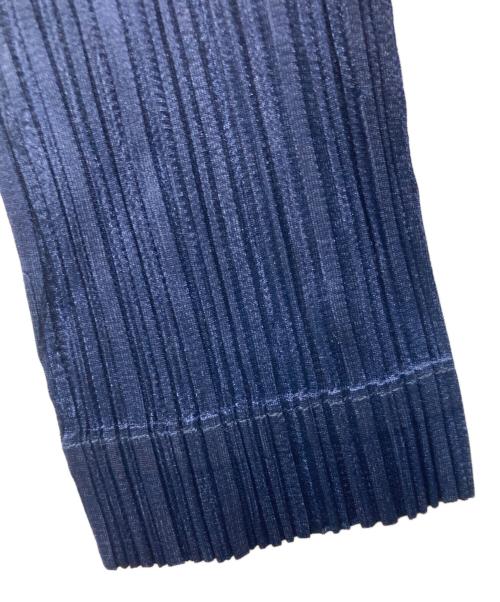 PLEATS PLEASE（プリーツプリーズ）PLEATS PLEASE (プリーツプリーズ) プリーツロングカーディガン ネイビー サイズ:２の古着・服飾アイテム