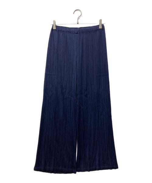 PLEATS PLEASE（プリーツプリーズ）PLEATS PLEASE (プリーツプリーズ) プリーツジョガーパンツ ネイビー サイズ:3の古着・服飾アイテム
