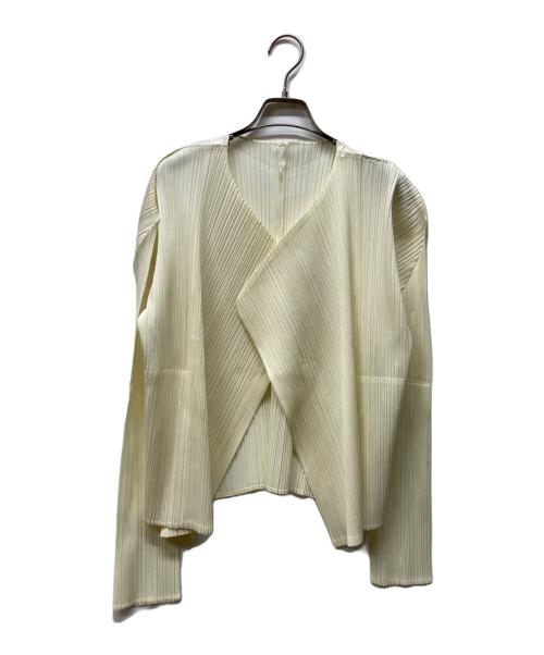 PLEATS PLEASE（プリーツプリーズ）PLEATS PLEASE (プリーツプリーズ) プリーツジャケット アイボリー サイズ:３の古着・服飾アイテム