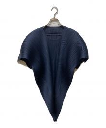 PLEATS PLEASE（プリーツプリーズ）の古着「SPACE ROCK TOP」｜ネイビー