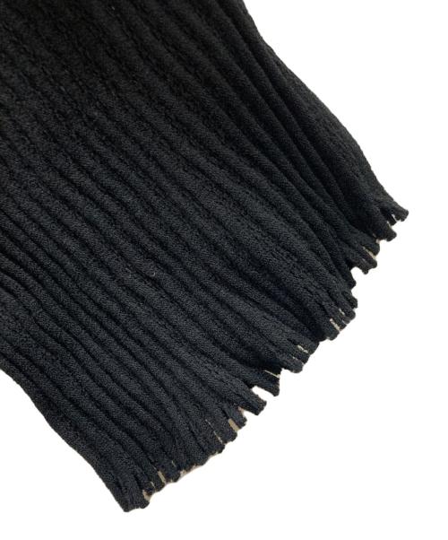 PLEATS PLEASE（プリーツプリーズ）PLEATS PLEASE (プリーツプリーズ) ワイドカットソーA poc トップス ブラック サイズ:2の古着・服飾アイテム