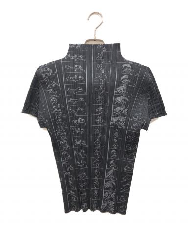 中古・古着通販】PLEATS PLEASE (プリーツプリーズ) 総柄ハイネック