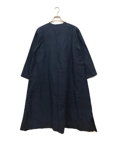 JURGEN LEHL（ヨーガンレール）JURGEN LEHL (ヨーガンレール) リネンワンピース ネイビー サイズ:Mの古着・服飾アイテム