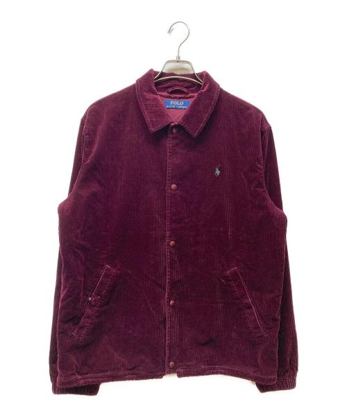 POLO RALPH LAUREN（ポロ・ラルフローレン）POLO RALPH LAUREN (ポロ・ラルフローレン) コーデュロイコーチジャケット パープル サイズ:Mの古着・服飾アイテム